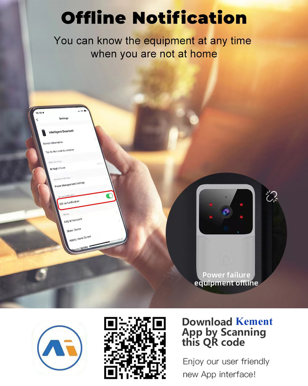 WiFi Video Doorbell Wireless HD Camera IR Alarm Security Smart Home Door Bell WiFi Intercom for Home 9 img ibank O1CN018eKjmz2H5r8uimDsL 2200750689100 0 cib