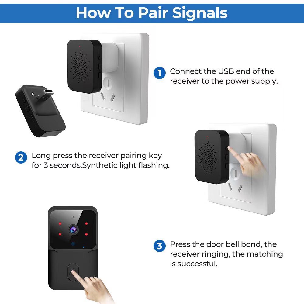 WiFi Video Doorbell Wireless HD Camera IR Alarm Security Smart Home Door Bell WiFi Intercom for Home 18 img ibank O1CN01RCQ5dC2H5r8uN15M7 2200750689100 0 cib