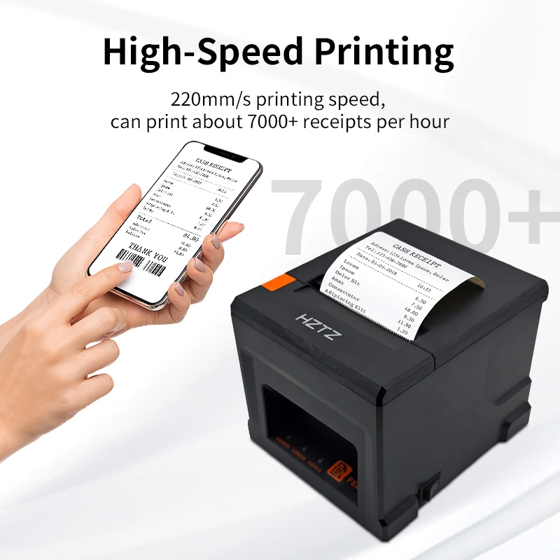 kf-A2edba2a81cd54607b9f1a43028de5ebaG HZTZ 80mm Thermal Receipt Printer HZ-8360 Automatic Cutter Restaurant Kitchen POS Printer USB LAN Bluetooth