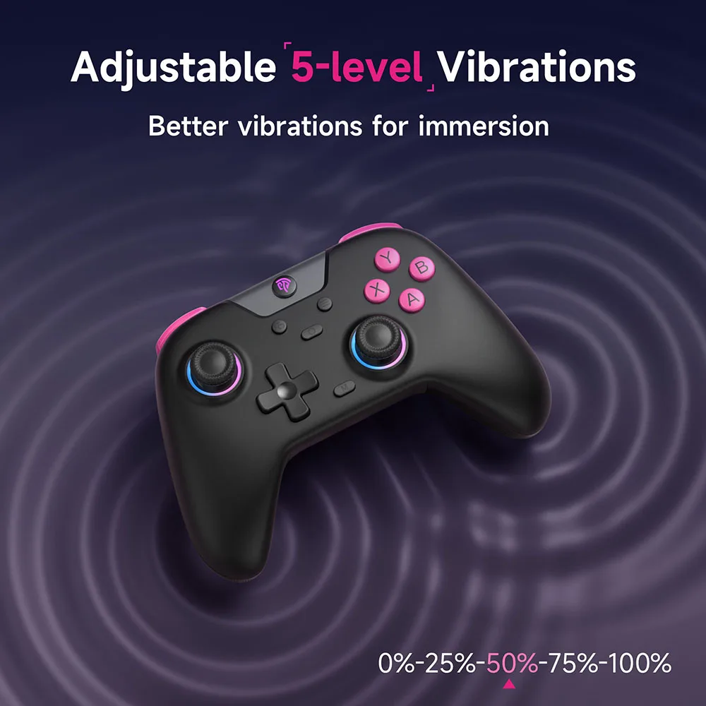 EasySMX X05 Wireless Gamepad Controller with Bluetooth, Dongle, Wired for PC/Phone/Switch/ Steam Gamer, Hall Effect