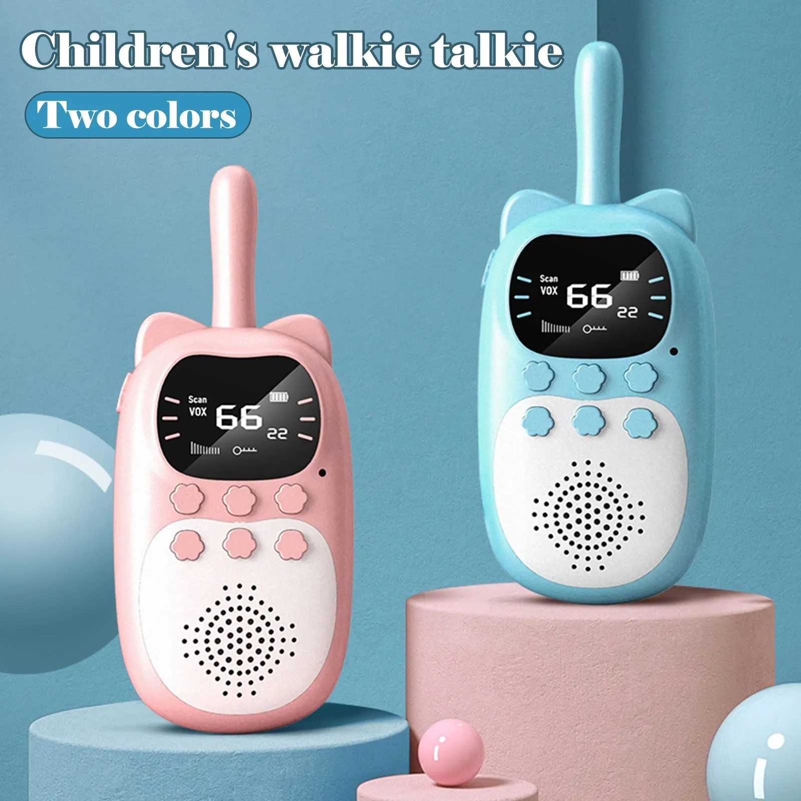 Kids Walkie Talkie 2PCS Electronic Toys Children Spy Gadgets Baby Radio Phone 3km Range Christmas Birthday Gift For Boys Girls 5 kf H1ac5bc3880f948039e9e00481af0b934s