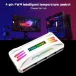 COOLMOON RGB Controller 4Pin PWM 5V 3Pin ARGB Cooling Fan Smart Remote Control for Computer PC Case Chassis Radiator