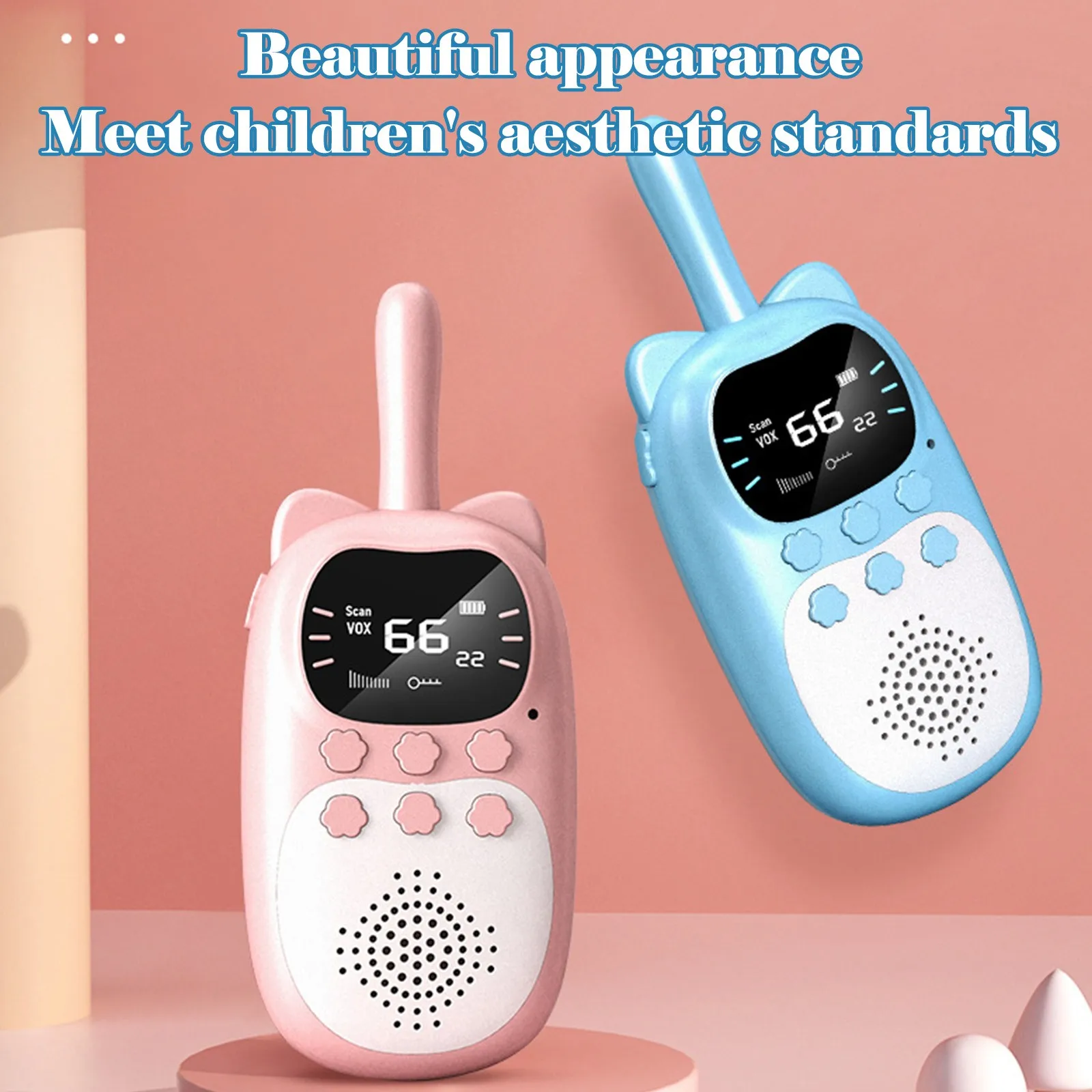 Kids Walkie Talkie 2PCS Electronic Toys Children Spy Gadgets Baby Radio Phone 3km Range Christmas Birthday Gift For Boys Girls 9 kf Hacce055fde8245daaffc3eca4611d59cW