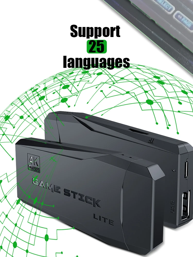 DATA FROG Video Game Console Built in 20000 Retro TV Games For PS1/GBA/FC Portable Wireless Game Stick 4K Support HD TV Output 6 kf Hca035a290dd24b9bb08bc136b2993e2cB