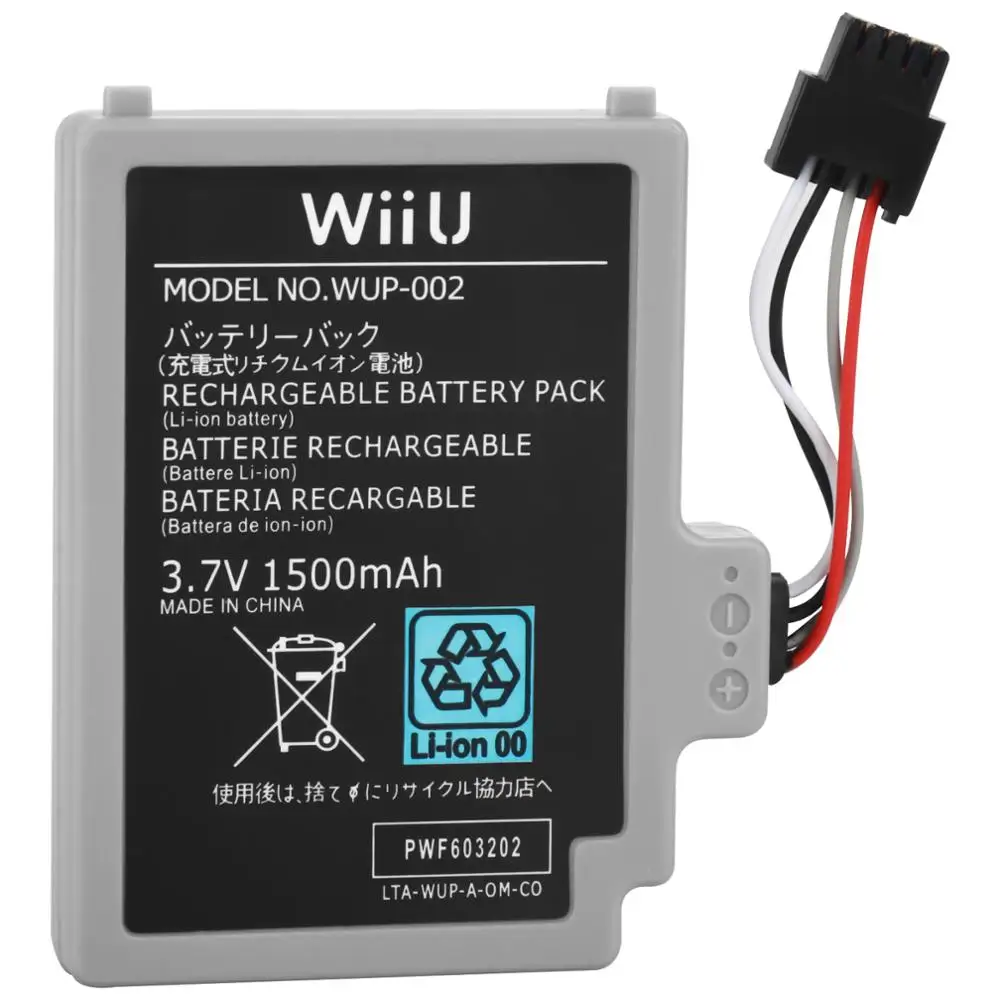 1 PC Replacement Battery For Nintendo Wii U Gamepad Controller WUP-012 1500mAh