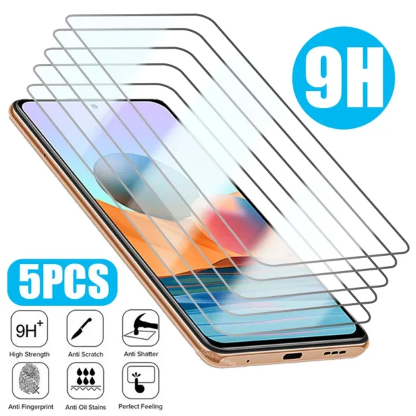 kf-S00ed81a132634fffbbc9ebe590ed4b8ad 1-5PCS Tempered Protective Glass For Redmi Note11 12 Pro Plus 5G 10 8 9 Pro 7 11S 10S 9S Screen Protector for Redmi9A 9C 10C 12C