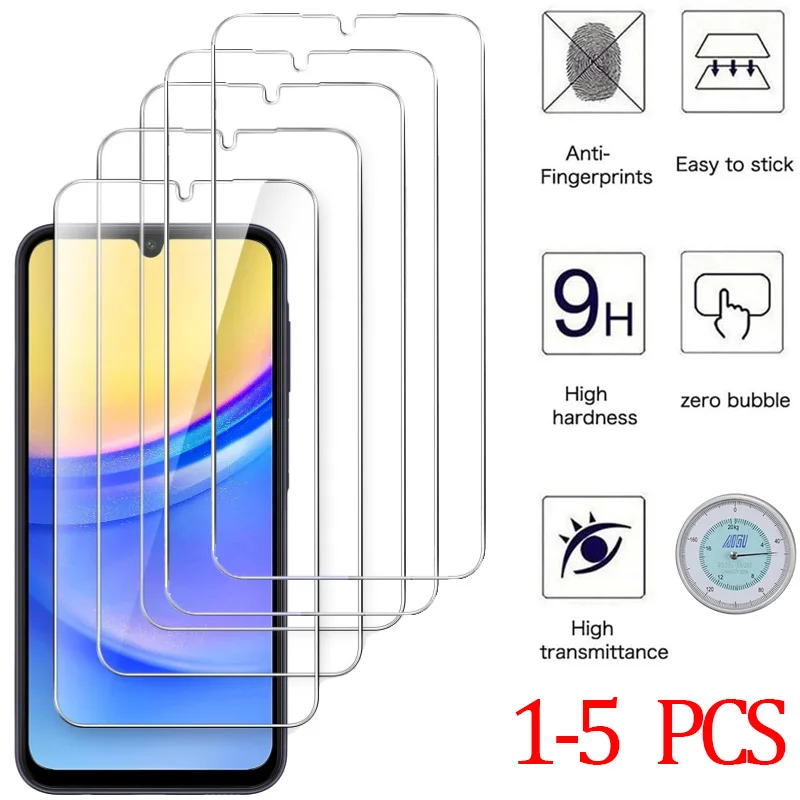 9H Screen Protector for Samsung A15 A16 A56 A36 A14 A25 A24 A55 A53 A52 A52S A51 A34 A35 Tempered Glass Samsung Galaxy A15