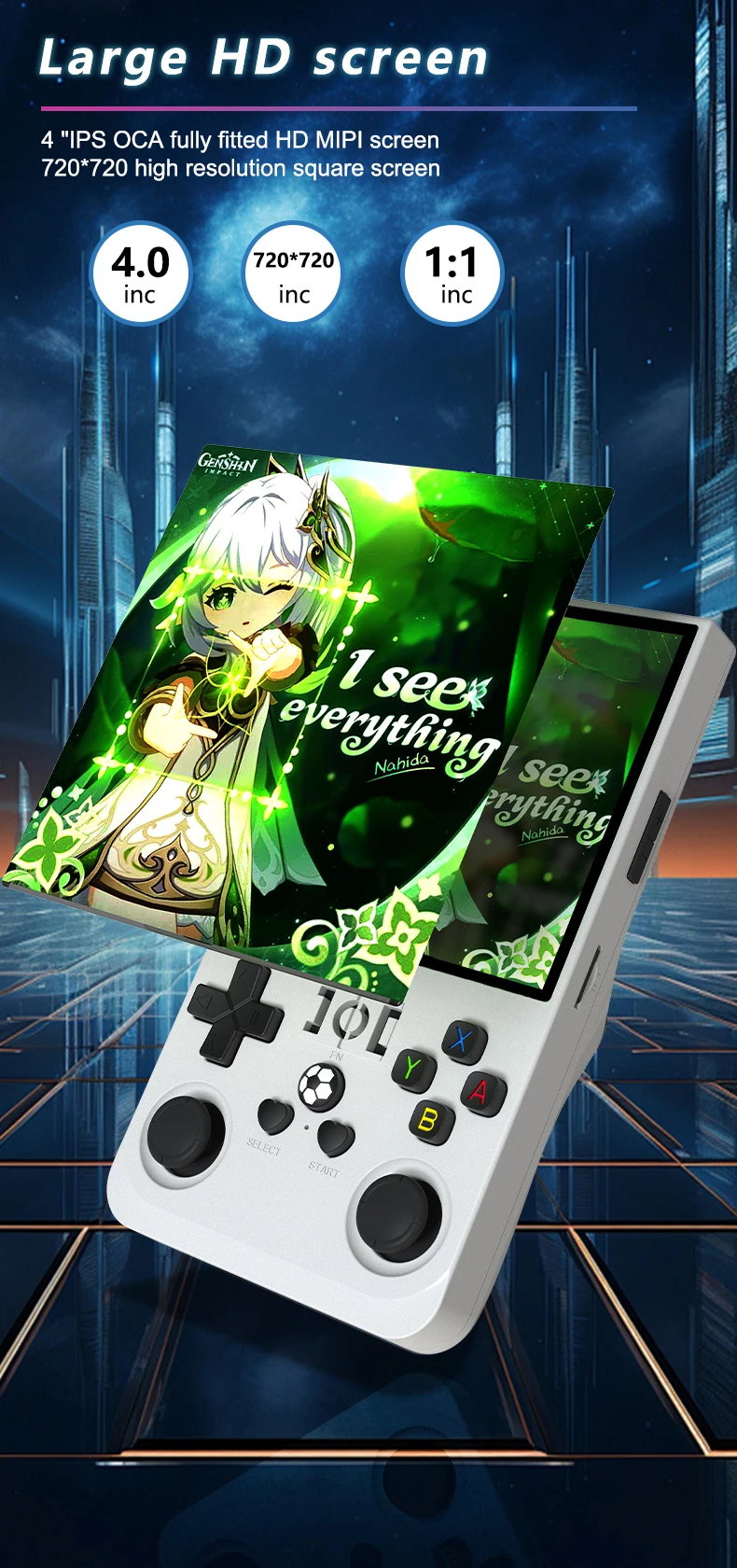 Open Source R36MAX Retro Handheld Video Game Console RK3326 Chip 64/128G Portable Pocket Game Player 4‘’HD Screen Game Console 15 kf S0498a19b0cd841b59ea3aea29a653cadL