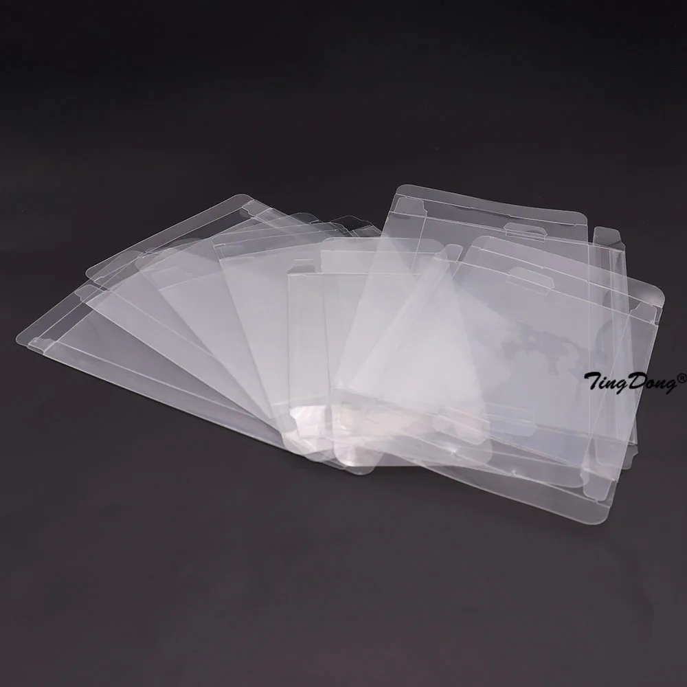 10PCS Clear Transparent Game Cartridge Box Case CIB Games Plastic PET Protector for N64 NES SNES for GB GBA GBC NGPC Switch PS5