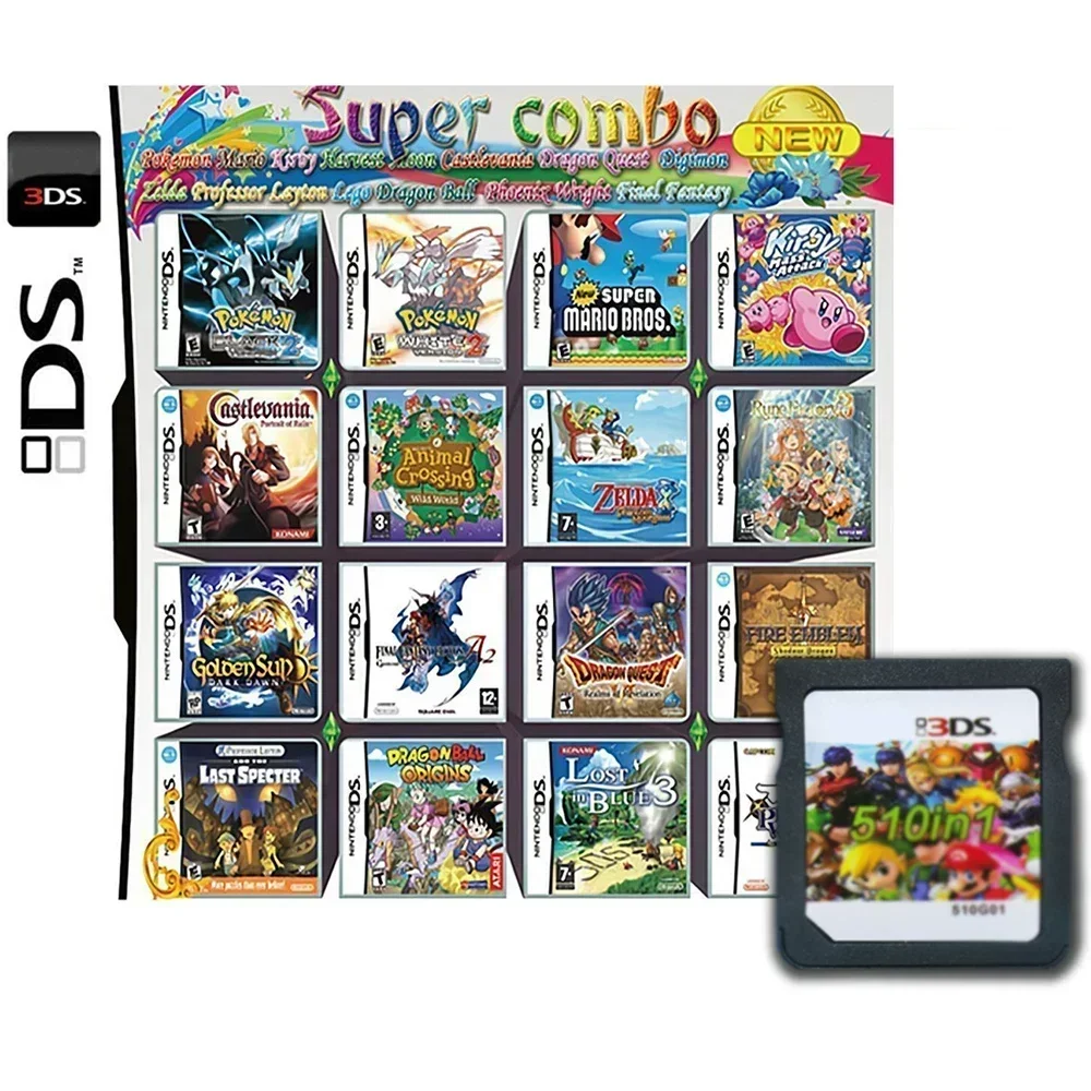 208 486 in 1 MULTI CART Super Combo Video Games Cartridge Card Cart For DS NDS 3DS XL 3DSXL 2DS NDSL NDSI 9 kf S07dc9bbe1597487a9f8e83de216a67f2K