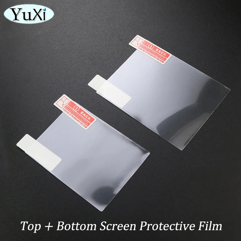1Set Protective Film For New 3DS XL LL Clear Top Bottom Screen Protector Films For Nintend 3DS XL/LL