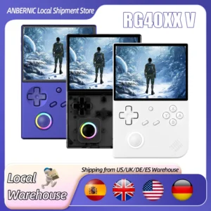 ANBERNIC RG 40XXV 64 Bit Linux Retro Handheld Game Console 4.0'' IPS Screen Supports 5G WiFi Bluetooth HD-Support Output RG40XXV