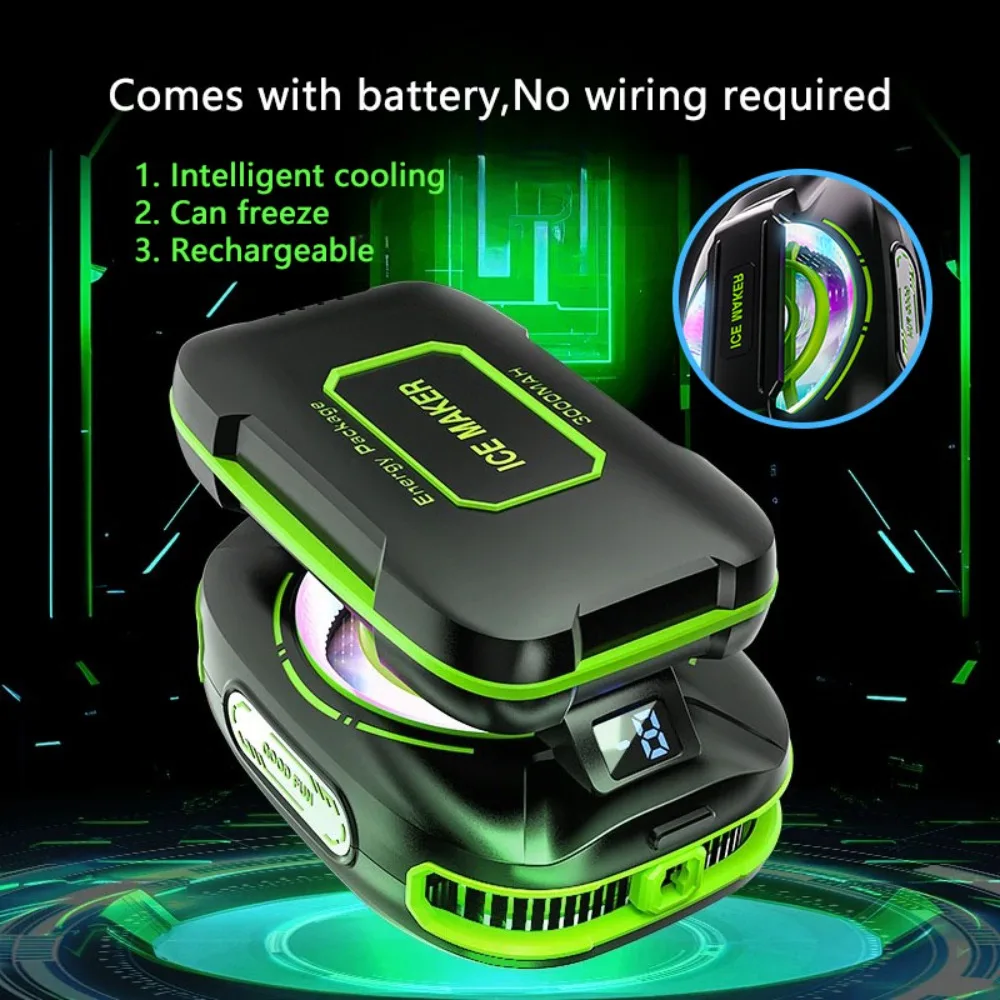 New Mobile Phone Cooler JS85 Semiconductor Cooling Freeze Radiator Device Magnetic Suction Wireless Mute With Built-in Battery