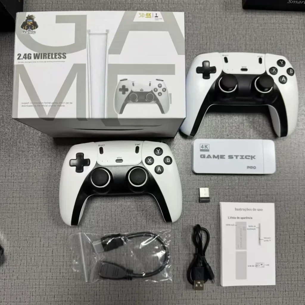 4K TV Game Stick M15 Video Game Console Built-in 40000+/50000 Games 128G Handheld Game Player Wireless Controller Retro Gamepad