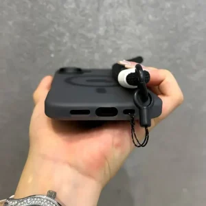 For Magsafe Candy Color Contrast Lanyard Case For iPhone 16 15 17 Pro Max 14 Plus 11 12 13 16e Hand Wrist Strap Matte Soft Cover