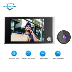 kf-S0f3894bd0e354fda95d75e18e6ad7447r 3.5 Inch Digital Door Viewer Peephole Camera Doorbell 120 Degree HD Home Cat Eye Mirilla Viewer with LCD Screen Monitor