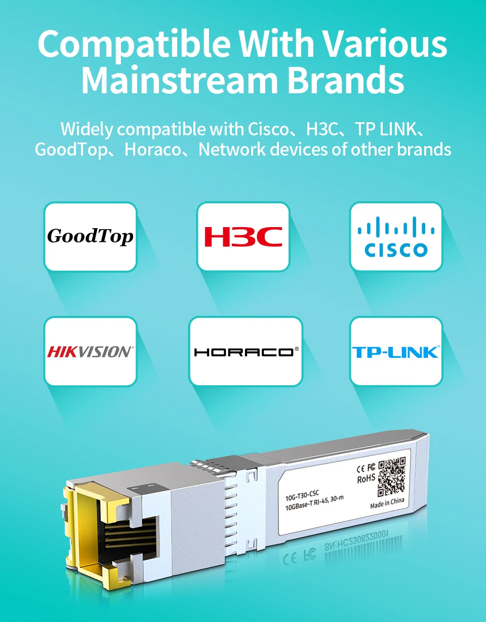 LIANGUO 10G SFP+ Module Copper 10GBase-T Modules Optical Port SFP+ to RJ45 Ethernet Port 2.5G Transceiver Module 9 kf S10d8f5a8448542fa98bc6d3226bc4aba5