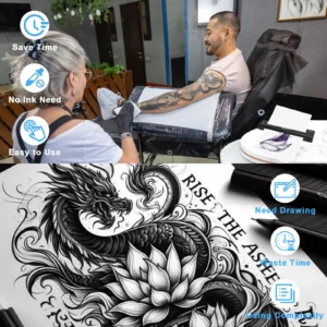 Tattoo Stencil Transfer Printer Machine ATS886 Tattoo Printer Portable Thermal Stencil Maker Line Photo Drawing Printing Copier