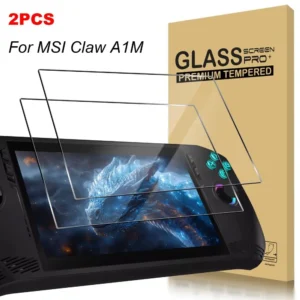 2pcs Tempered Glass Protective Film for MSI Claw A1M 7" Screen Protector Arc Edge HD Anti-Scratch Handheld Console Accessories