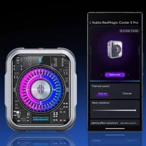 Nubia RedMagic Cooler 5 Pro VC liquid 5Pro Magnetic Phone FunCooler For iphone 15/RedMagic 9 Pro With RGB LED Gaming Accessories