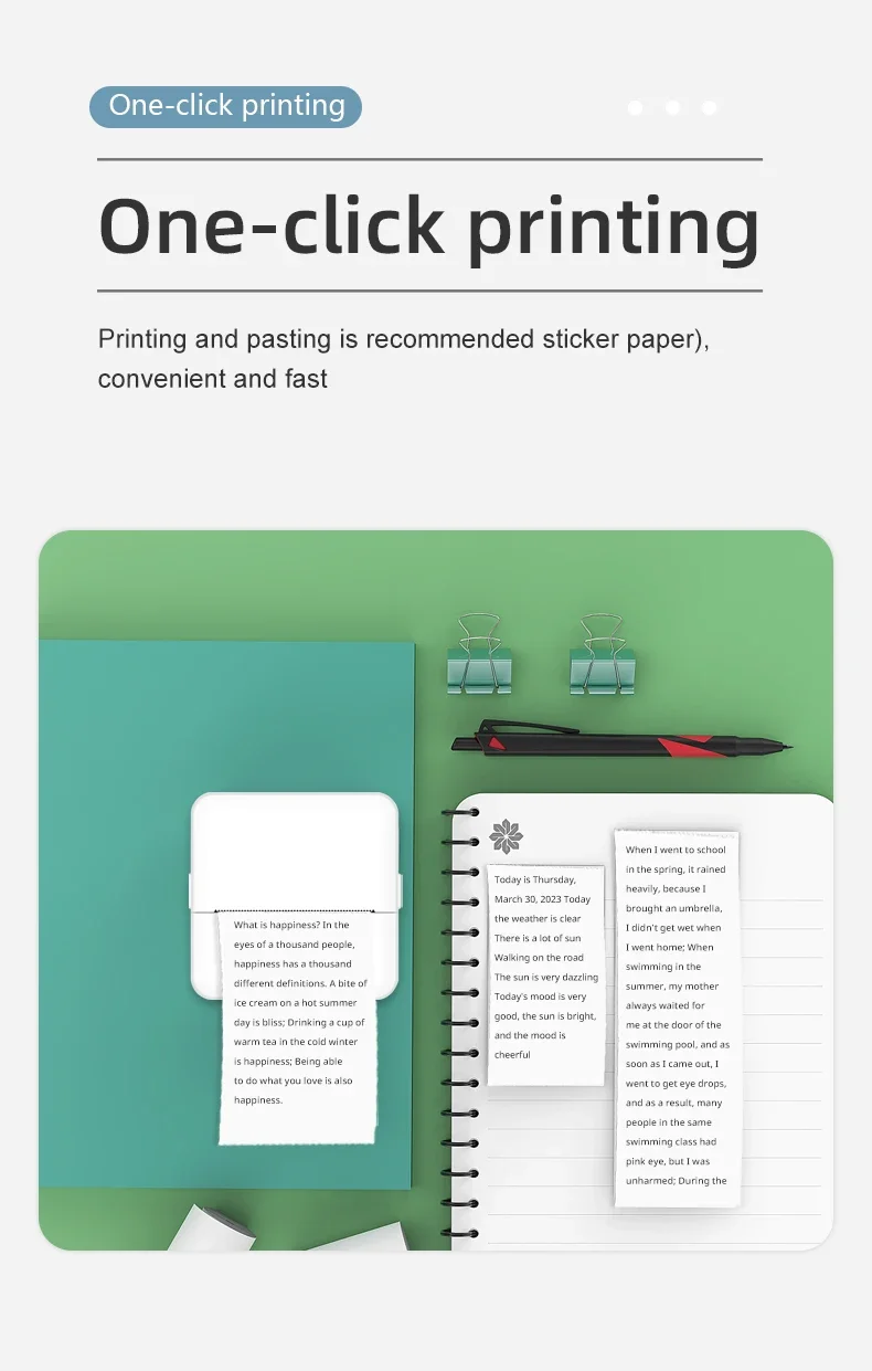 X6 mini HD printer portable sticker label Printer Bluetooth pocket thermal printer with paper for student note inkless printing 5 kf S12d2a5f1d9984199bd32ff494e827306b