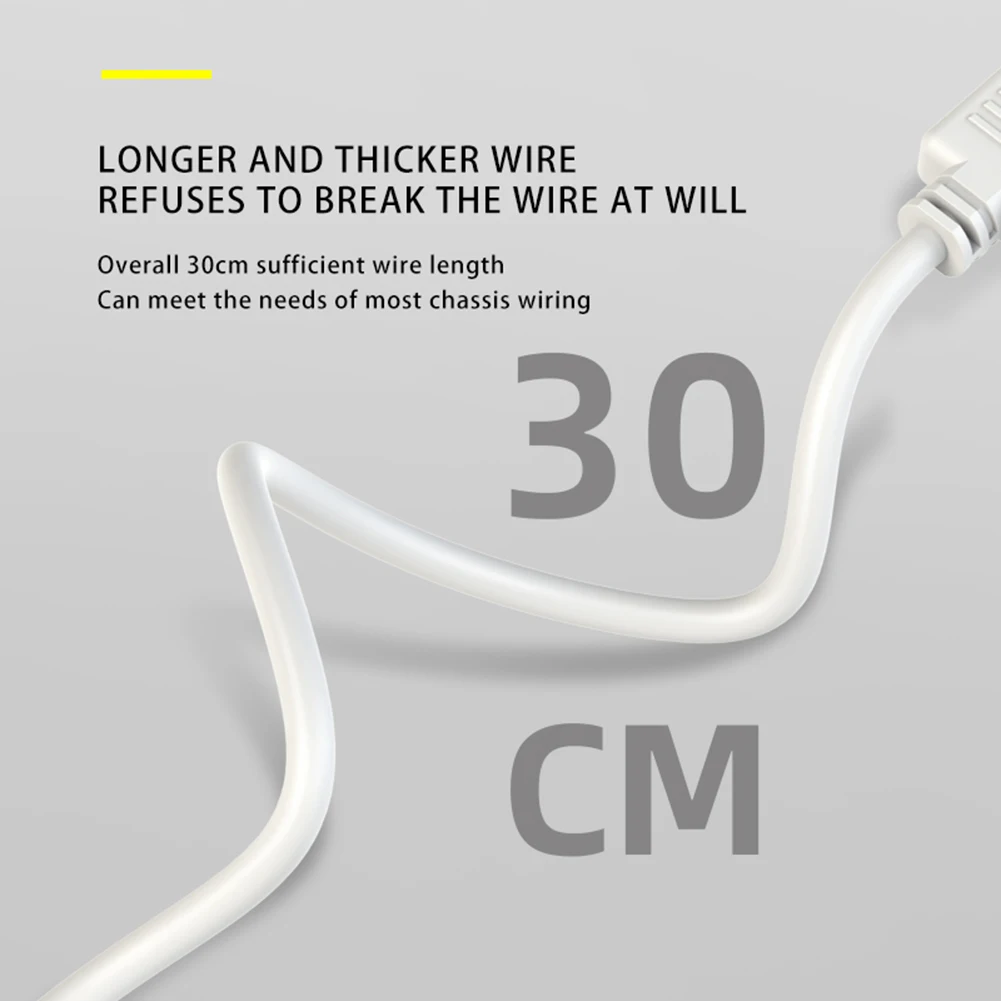 COOLMOON Gen 2 ARGB Splitter 5V 3 Pin 1 to 4/3/2 Universal Mainboard ARGB Extension Cable with Adapter Pin For Mainboard DIY