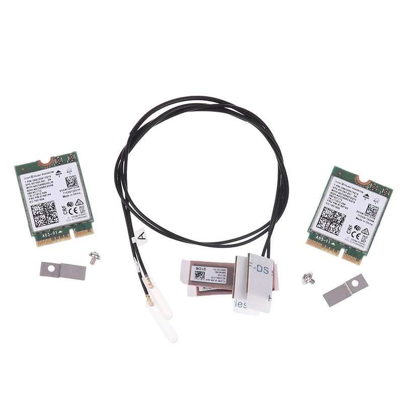 9560NGW WiFi Card+Antenna 1733Mbps Wireless AC 9560 Dual Band 2.4G/5G BT 5.0 802.11Ac M.2 CNVI 9560NGW Wireless Adapter