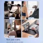 Mobile Phone Vacuum Suction Cup Holder Foldable for iPhone/ Android Kitchen Lazy Vacuum Double Sided Magnetic Bracket