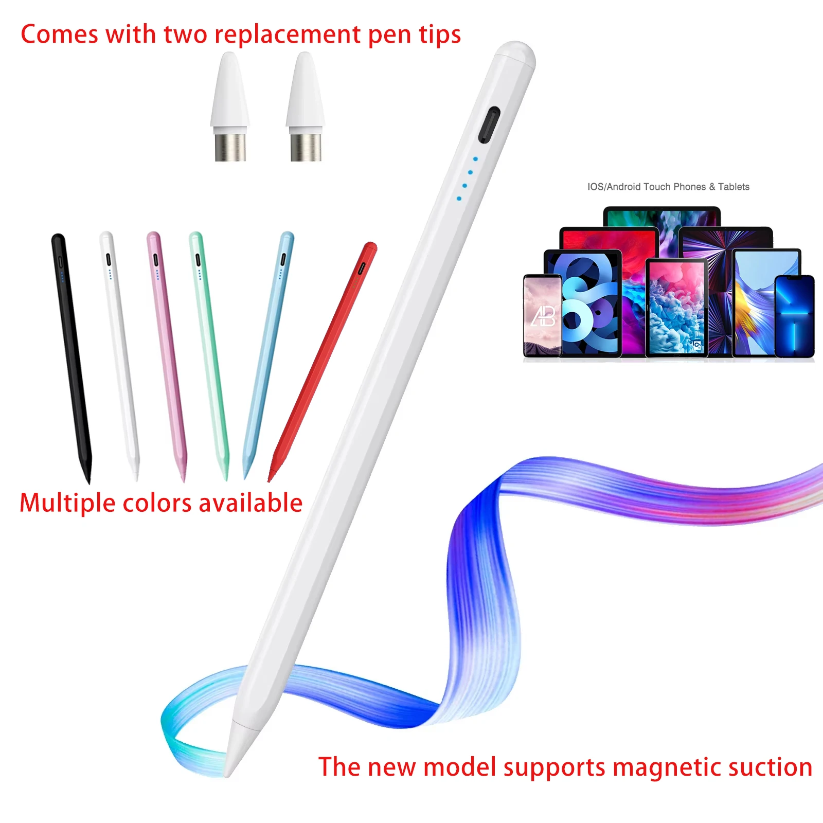 2025 Universal Stylus Pen For IOS Android Windows Tablet Phone Multicolor PEN Capacitive Stylus Painting And Writing pencil
