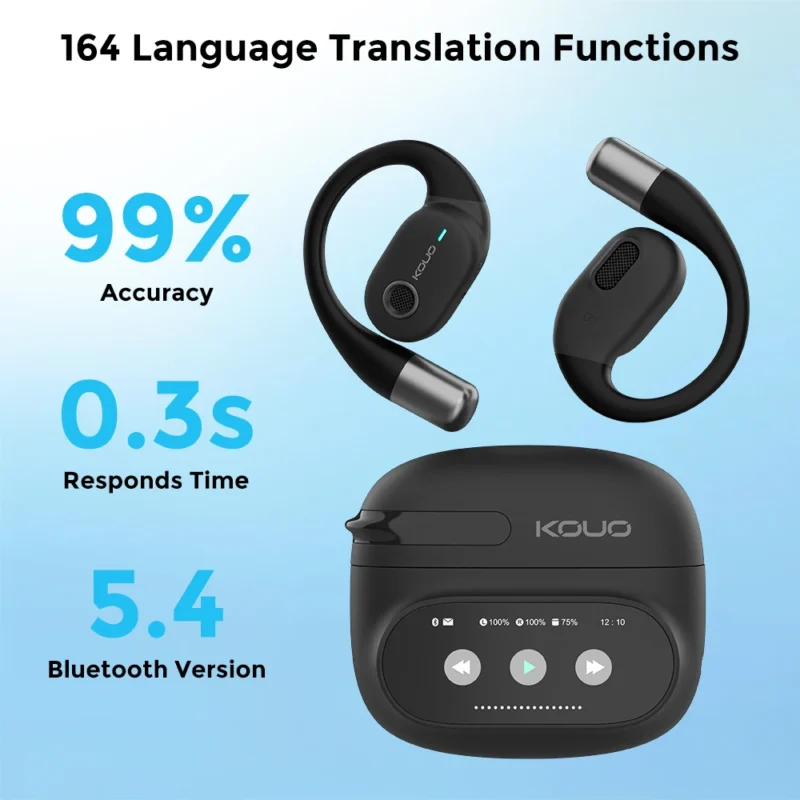Lifetime Free Translation Earphones 164 Languages Instant Voice Real Time Translators Wireless Bluetooth Headphones HiFi Earbuds