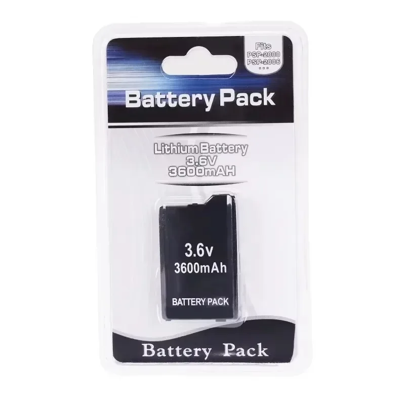 1PCS 3.6V 3600mAh Gamepad Lithium Rechargeable Battery for PSP1000 PSP-110 Console Replacement Batteries for PSP2000 PSP3000