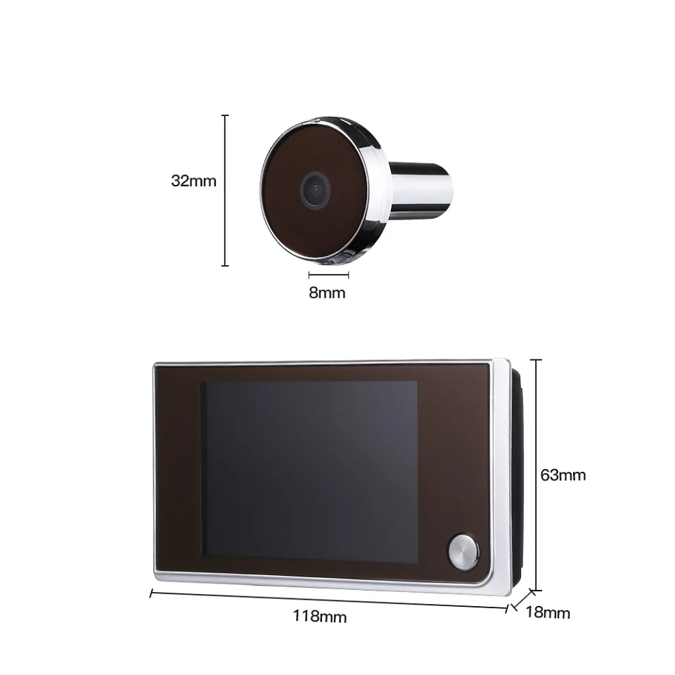 3.5 Inch Digital Door Viewer Peephole Camera Doorbell 120 Degree HD Home Cat Eye Mirilla Viewer with LCD Screen Monitor 23 kf S18509082bde94c189429c5521254be7fv