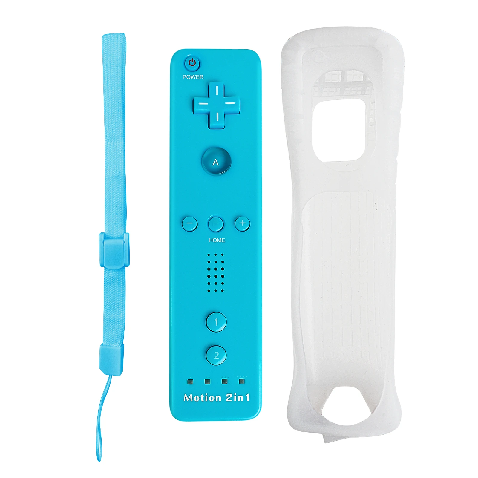 2 in 1 For Nintendo Wii Controller Set Optional Motion Plus Joystick Wireless Remote Gamepad with Silicone Case Video Game 30 kf S1bda811b81df47f4a897e55e9dd34b05k
