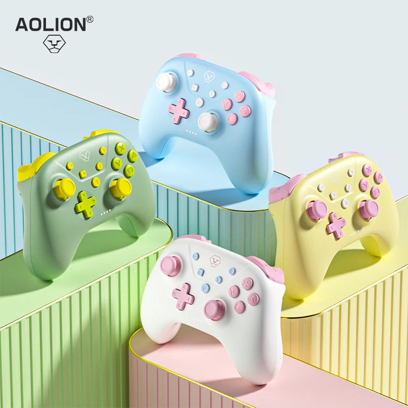 kf-S1ceb733676664836a8f7dfcdfed2f3e6I AOLION Bluetooth controller For Switch 2/1/PC/iOS/Android game pro Gamepad support Tubro Function