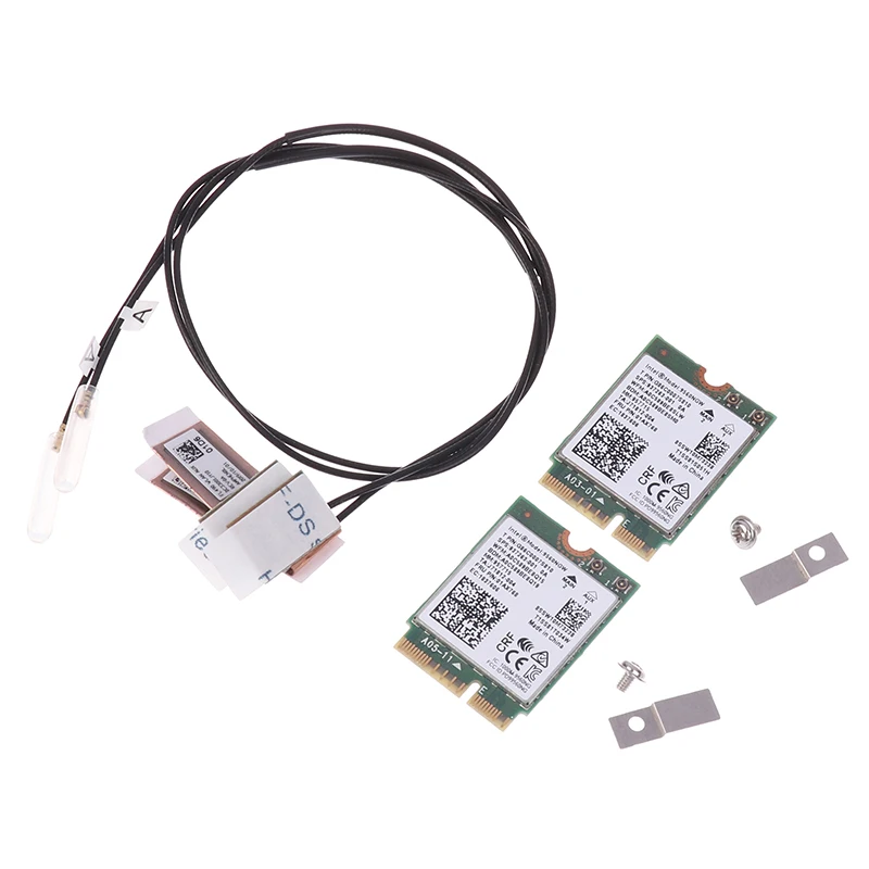 9560NGW WiFi Card+Antenna 1733Mbps Wireless AC 9560 Dual Band 2.4G/5G BT 5.0 802.11Ac M.2 CNVI 9560NGW Wireless Adapter