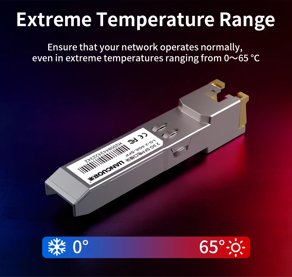 HORACO 10G SFP+ Module 2.5G Copper SFP Modules Optical Port Turn to RJ45 Ethernet Port Gigabit 1000M Transceiver Module 7 kf S22b33315657d4c0f97f78e63102f36dcD