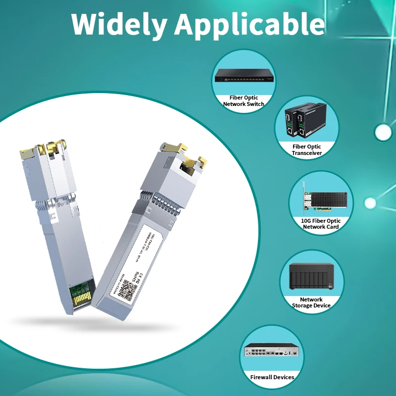 kf-S27850def846a4b2bbd196cb1cb7b80ccn LIANGUO 10G SFP+ Module Copper 10GBase-T Modules Optical Port SFP+ to RJ45 Ethernet Port 2.5G Transceiver Module