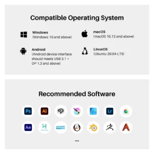 Huion Kamvas 13 Gen 3 Drawing Display 13.3" Art Tablet+Anti-sparkle Canvas Glass, 99% sRGB, PenTech 4.0 16384 Pen Pressure