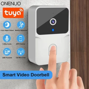 Tuya WiFi Video Doorbell Wireless HD Camera IR Alarm Security Smart Home Door Bell WiFi Intercom for Home