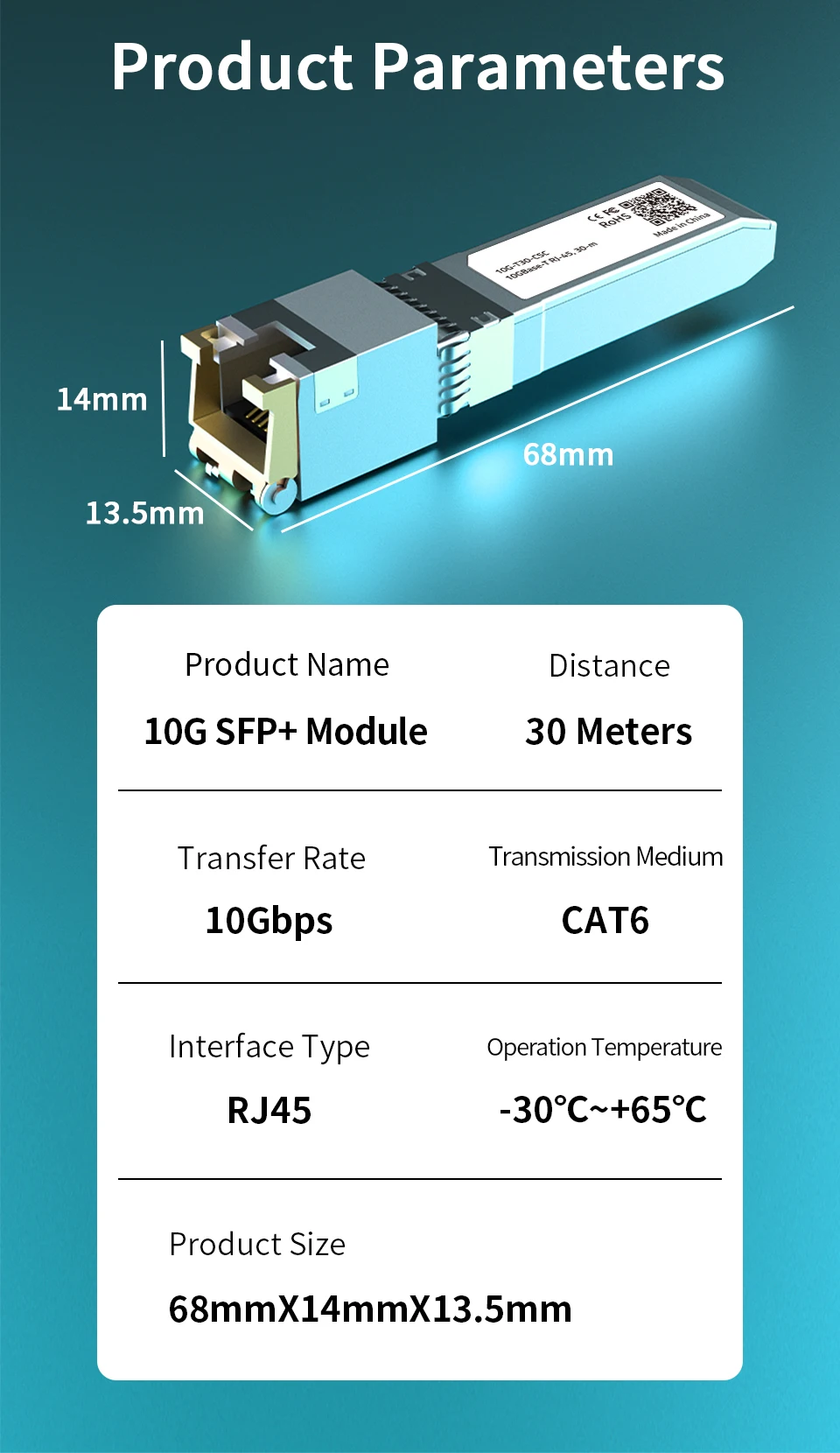 LIANGUO 10G SFP+ Module Copper 10GBase-T Modules Optical Port SFP+ to RJ45 Ethernet Port 2.5G Transceiver Module 11 kf S29a0bb7339494590937fe805f6108e5dm