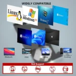 kf-S2d3257f4cf9e4faf8e138972203f11b9L 7-in-1 External CD/DVD Drive USB3.0 Type-C Portable CD DVD RW Player Reader Burner for Laptop PC Windows with SD TF Card Slots