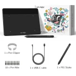 XPPen Graphics Tablet Deco Fun XS Digital Drawing Pen Tablet with 8192 Levels for OSU Online Education Windows Mac