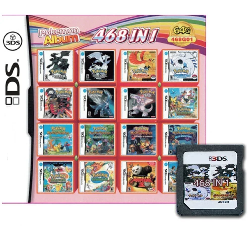 kf-S2f80d985765a47808373bb6e026e97ffy 208 486 in 1 MULTI CART Super Combo Video Games Cartridge Card Cart For DS NDS 3DS XL 3DSXL 2DS NDSL NDSI 