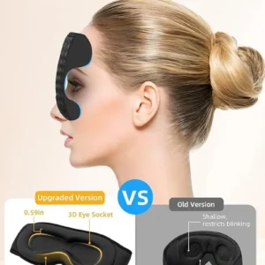 Bluetooth 3D Eye Mask Sleep Headphones Soft Cotton Blindfold Wireless Sleep Mask Speaker Microphone Comfortable Music Earphones