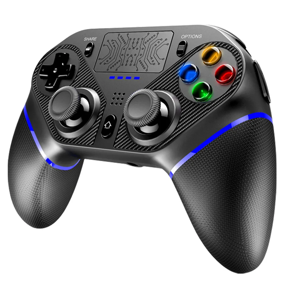 Wireless Controller Bluetooth No Delay Gamepad For PS4 Console PC Joysticks Six-Deliv axis Dual Vibration With Touchpad