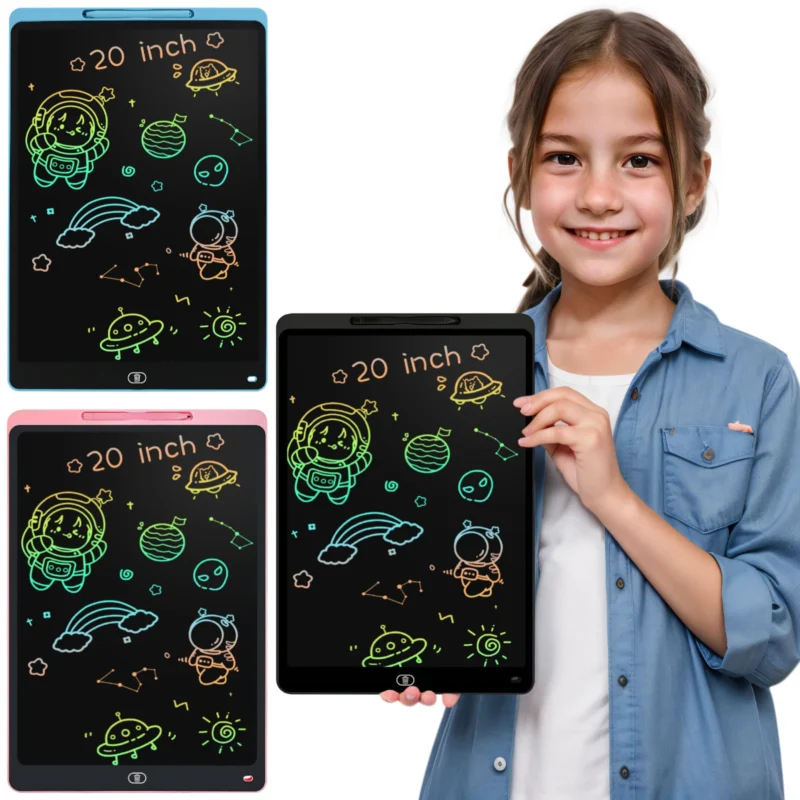 16/20 Inch Writing Board Drawing Tablet for Kids, Large Electronic Drawing Pad with Colorful Screen, Digital Graphic Tablets Toy