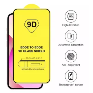 1 - 5 Pcs 9D Screen Protector Tempered Glass For iPhone Series 17 Air 17 Pro 16 Plus 14 13 15 12 11 Pro Max Protective Glass