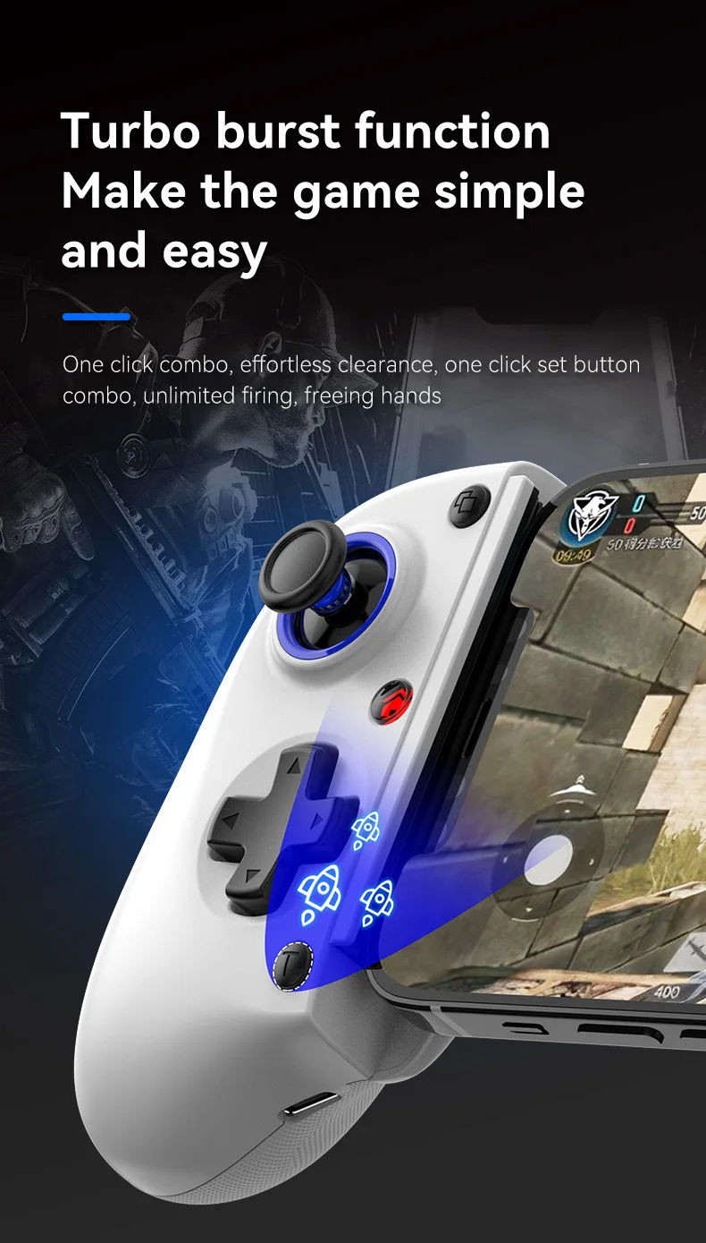 BSP-D11 Stretching Wireless Game Controller For SWITCH/Android/Apple IOS Tablet For PS3/PS4/XBOX Gamepad Streaming 13 kf S34a8ffe596734ad08185da87720a4c402