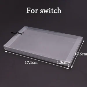 10PCS Clear Transparent Game Cartridge Box Case CIB Games Plastic PET Protector for N64 NES SNES for GB GBA GBC NGPC Switch PS5