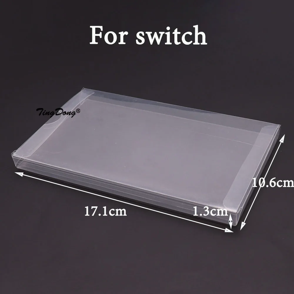 10PCS Clear Transparent Game Cartridge Box Case CIB Games Plastic PET Protector for N64 NES SNES for GB GBA GBC NGPC Switch PS5